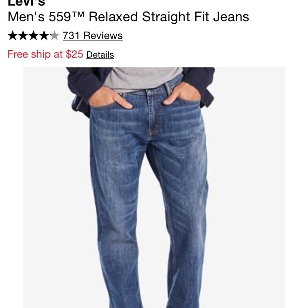 Men’s jeans Levi’s 559 42x30
